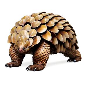 Laughing Pangolin Cartoon PNG Enn16 PNG