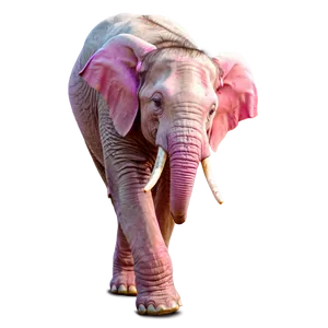 Laughing Pink Elephant PNG Cqi