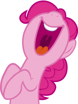 Laughing Pinkie Pie Vector