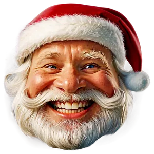 Laughing Santa Face PNG 89