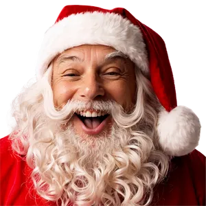 Laughing Santa Face PNG Gls