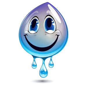 Laughing Water Drop Cartoon Png 06272024 PNG image