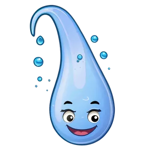 Laughing Water Drop Cartoon Png Udw PNG image