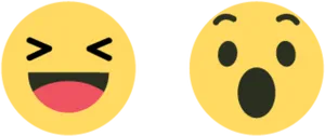 Laughingand Surprised Emoji Set