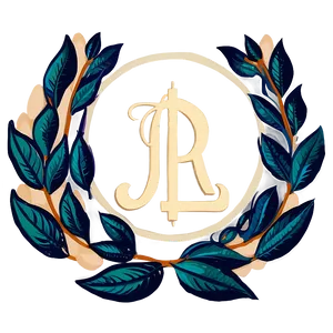 Laurel Monogram Frame PNG Srr67