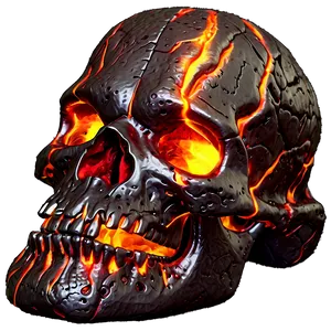 Lava-like Skull Png Yjq54 PNG image