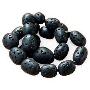 Lava Stone Beads PNG Kfo