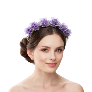 Lavender Bridal Headpiece PNG 05062024 PNG