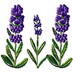 Lavender Embroidery Design Png 05062024 PNG image