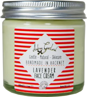 Lavender Face Cream Jar PNG image