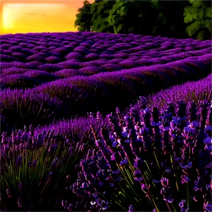 Lavender Fields PNG Now