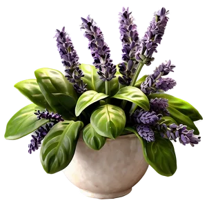 Lavender Floral Arrangement PNG Vvc46 PNG