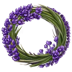 Lavender Flower Wreath PNG Cwc83 PNG