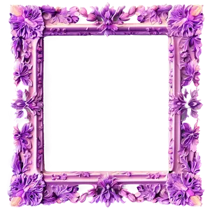 Lavender Frame PNG Jht