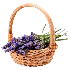 Lavender Harvest Basket Png Qdp19 PNG image