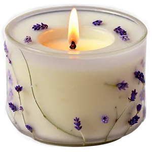 Lavender Infused Candle PNG Gbx