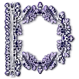 Lavender Lace Border Clipart Png 06262024 PNG image