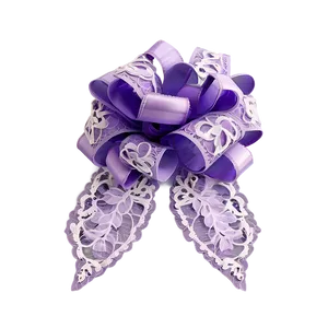 Lavender Lace Gift Bow PNG Cft53 PNG