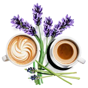Lavender Latte Art Png 14 PNG image