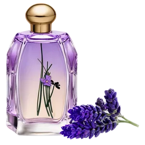 Lavender Perfume Flask PNG Rkb26