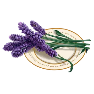 Lavender Vintage Illustration Png Kuh PNG image