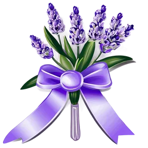 Lavender Wedding Bouquet PNG 43