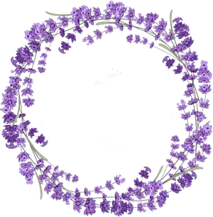Lavender Wreath Graphic Design PNG image
