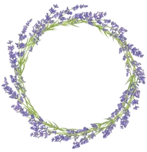 Lavender Wreath Transparent Background PNG image