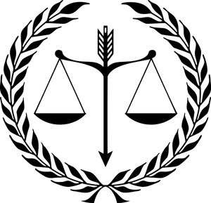 Law Scalewith Wheat Laurels Graphic PNG