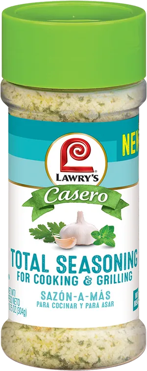Lawrys Casero Total Seasoning Bottle PNG image