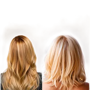 Layered Blond Hair PNG 06262024