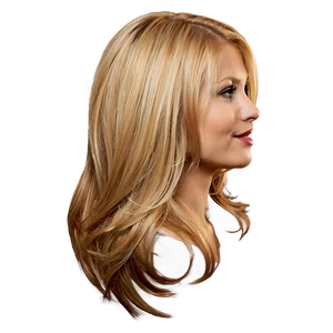 Layered Blond Hair PNG 27