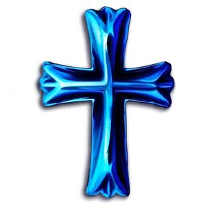 Layered Blue Cross PNG Mdd