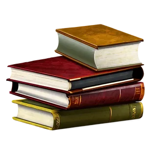 Layered Books Png 06132024 PNG image