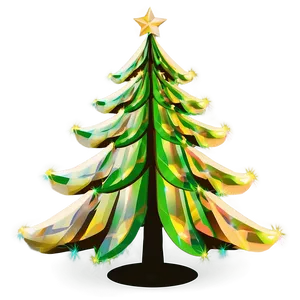Layered Christmas Tree Silhouette PNG Xqt5 PNG