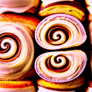 Layered Cinnamon Roll Cake PNG 06122024