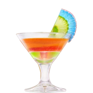 Layered Cocktail Glass PNG 06212024