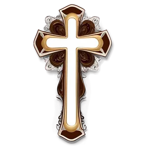 Layered Cross Design Png 04302024 PNG image
