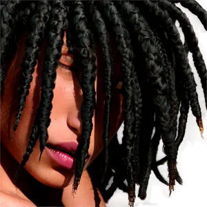 Layered Dreads Hairstyle Png Fic PNG image