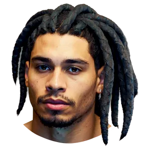 Layered Dreads Hairstyle Png Hre PNG image