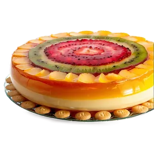 Layered Fruit Flan Recipe PNG 63