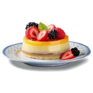 Layered Fruit Flan Recipe PNG Lsx