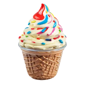 Layered Ice Cream Cup PNG 93