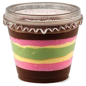 Layered Ice Cream Cup PNG Bqc31 PNG