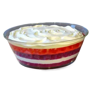 Layered Jello And Cream Parfait Png Pwe68 PNG image