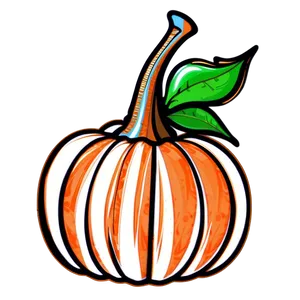 Layered Pumpkin Outline Art PNG Yal86 PNG
