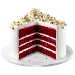 Layered Red Velvet Cake Png Wvt78 PNG image