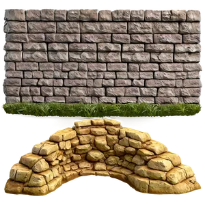 Layered Rock Wall PNG 06292024