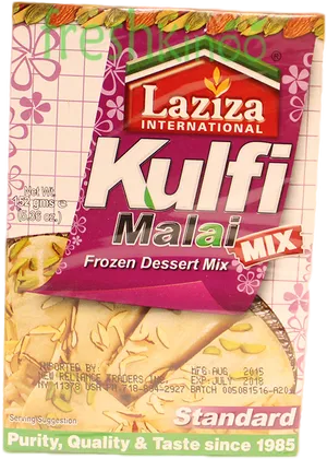 Laziza Kulfi Malai Mix Package PNG