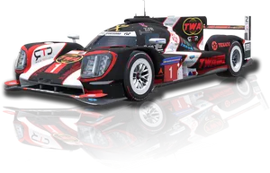 Le Mans Prototype Racing Car PNG image